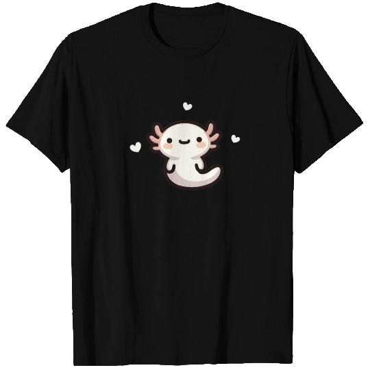 Kawaii Axolotl Cute Pattern T Shirts