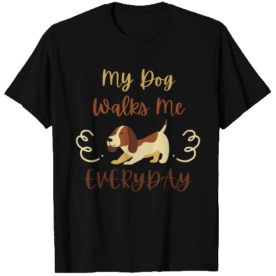 Brown Typography Quotes Dog Lover T Shirts