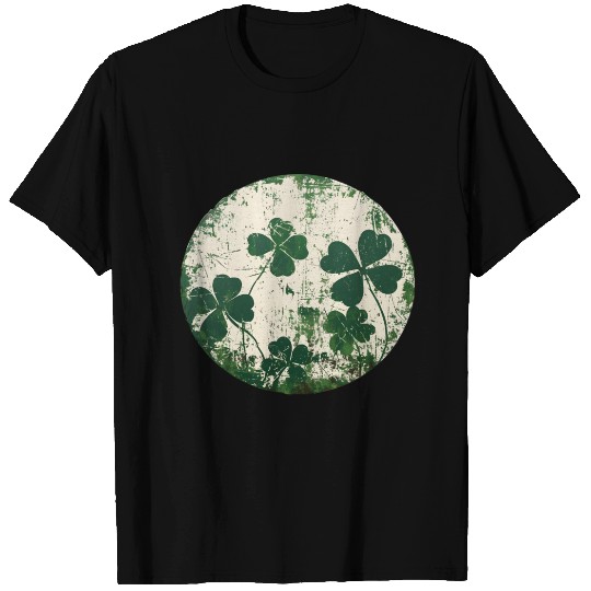 Distressed Green Shamrock T Shirts