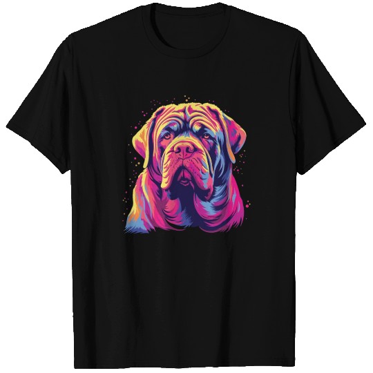 Watercolor Colorful Neapolitan Mastiff T Shirts