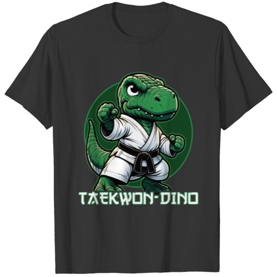 Funny T-Rex Taekwondo Dino Martial Arts T Shirts