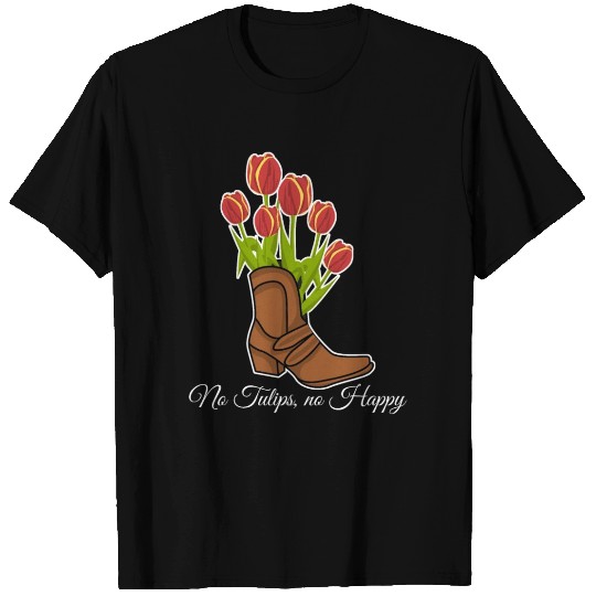 Tulips Flowers Boot Garden Tulip T Shirts