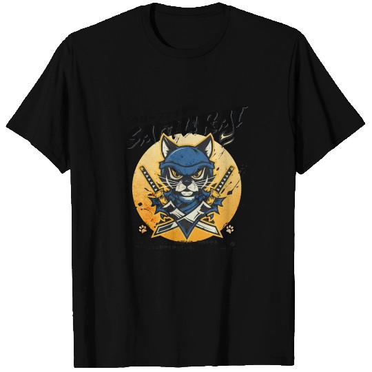 Samurai Cat, Ninja Cat, Cat Assassin, Warrior Cat T Shirts