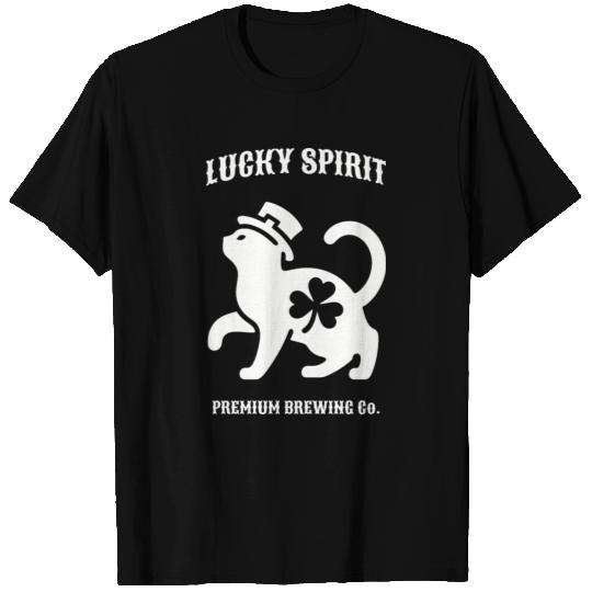 St Patricks Lucky cat Green T Shirts