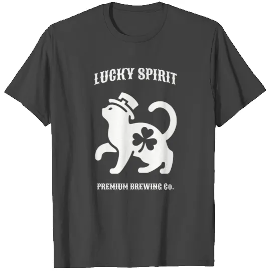 St Patricks Lucky cat Green T Shirts