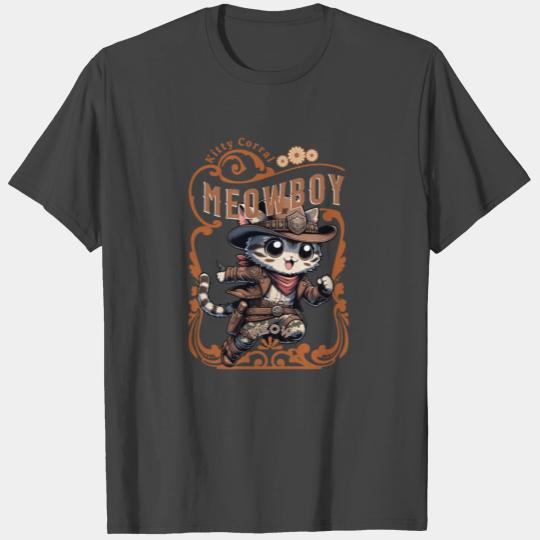 Camo Kitty Cowboy - The Ultimate Feline Outlaw T Shirts