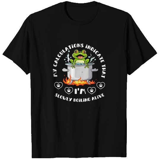 Boiling frog theory and global warming T Shirts