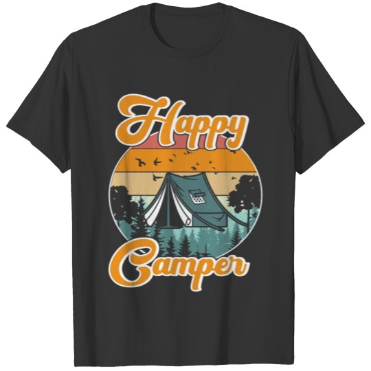 Happy Camper Camping T Shirts