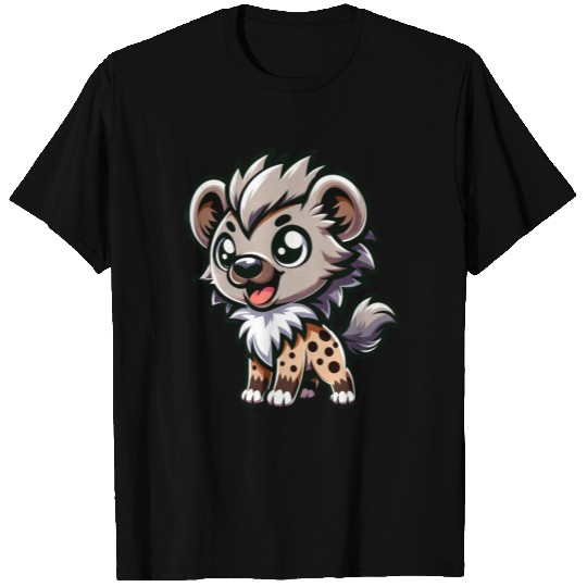 Cute Hyena Comic & Cartoon Design T Shirts