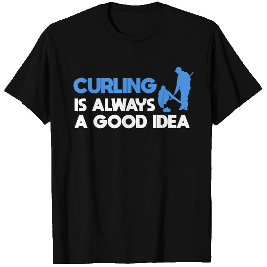 Curling Ice Sports Sport Coach T Shirts