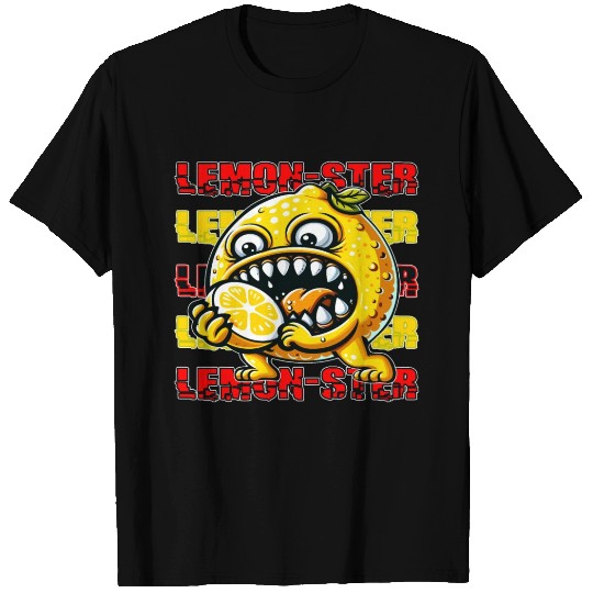 Lemonster, Fierce Citrus Creature T Shirts
