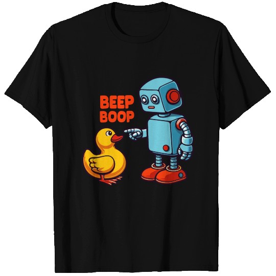 Beep Boop Robot With Duck T Shirts