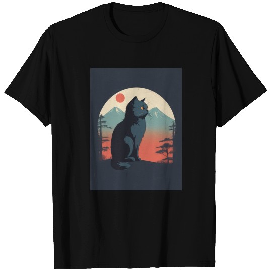 Persian Cat 1 - Japanese Retro Art T Shirts