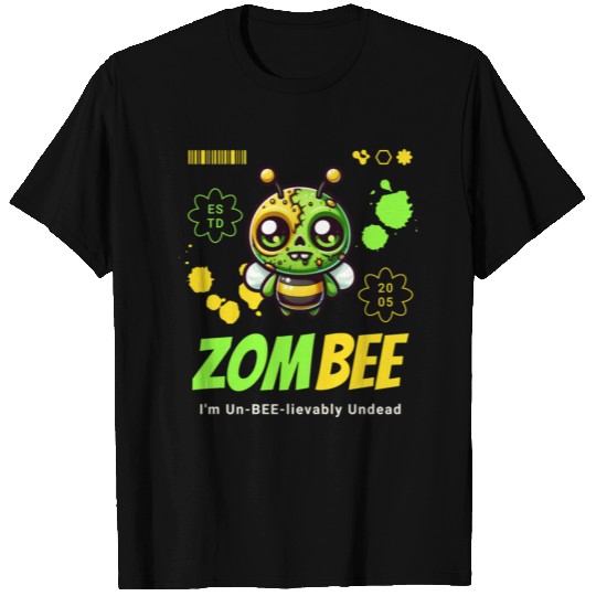 [THAO store] - Funny Zombie Bee Cartoon Cute Quote T Shirts