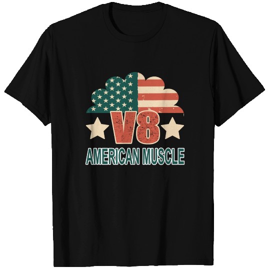 V8 Motors American Muscle T Shirts