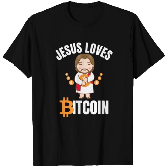 Jesus Loves Bitcoin T Shirts