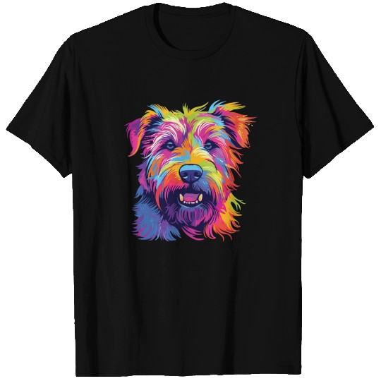 Watercolor Colorful Irish Glen Of Imaal Terrier T Shirts