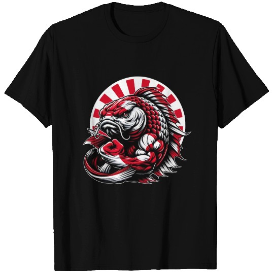 Koi fish Japan national flag carp T Shirts