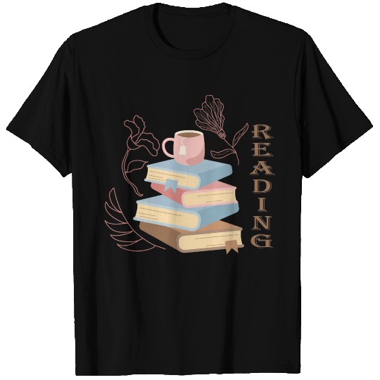 Addicted to reading books and tea T Shirts