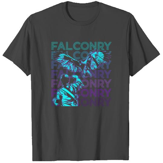 Falconry Falconer Hawking Hawker Retro T Shirts
