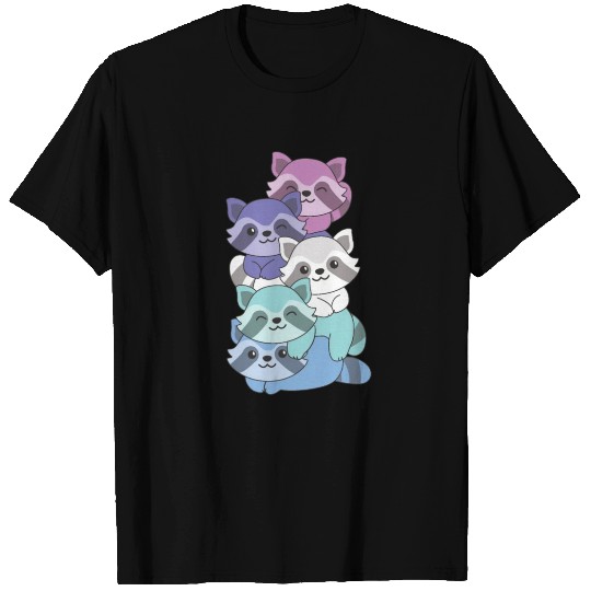 Spectrasexual Flag Pride Lgbtq Cute Raccoon T Shirts