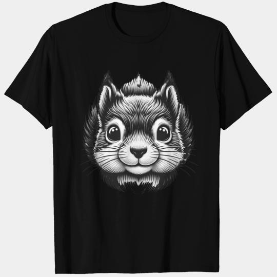 Black Squirrel Animal Lover Cool Cute Design T Shirts