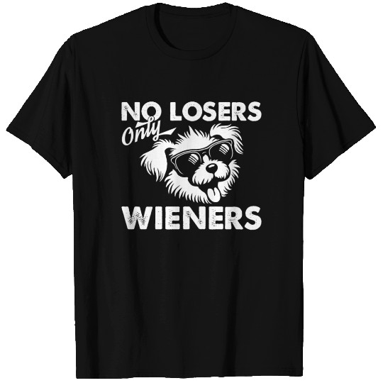No Losers Only Wieners Dog T Shirts