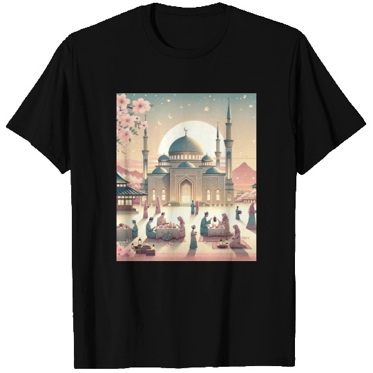 Sakura Eid Japanese Style Celebration of Eid al T Shirts