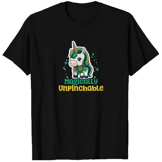 Irish Unicorn St Patricks Magically Unpinchable T Shirts