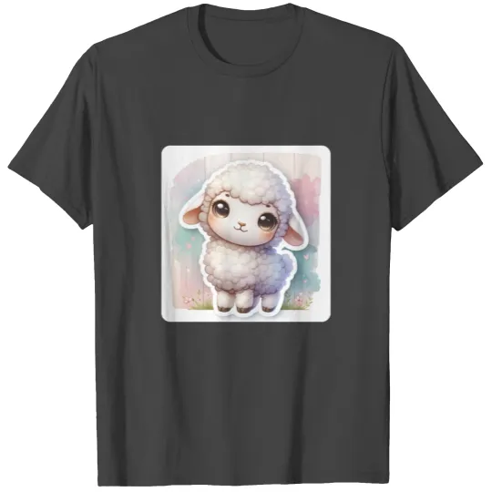 A Sweet Easter Sheep With Fluffy Wool T Shirts