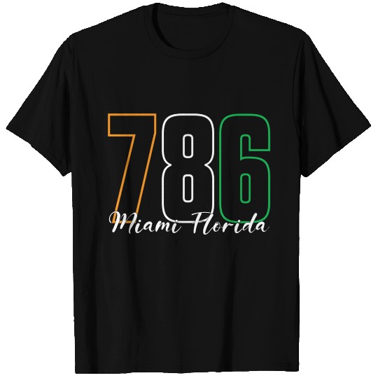 786 Area Code Miami Florida T Shirts