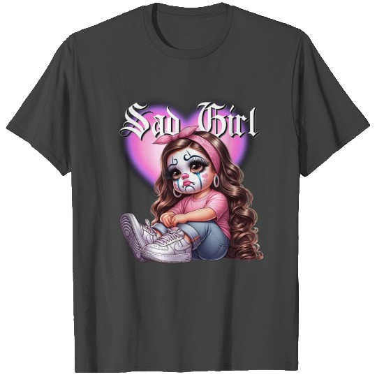 Cute Chicana latina girl Style Graphic Design T Shirts