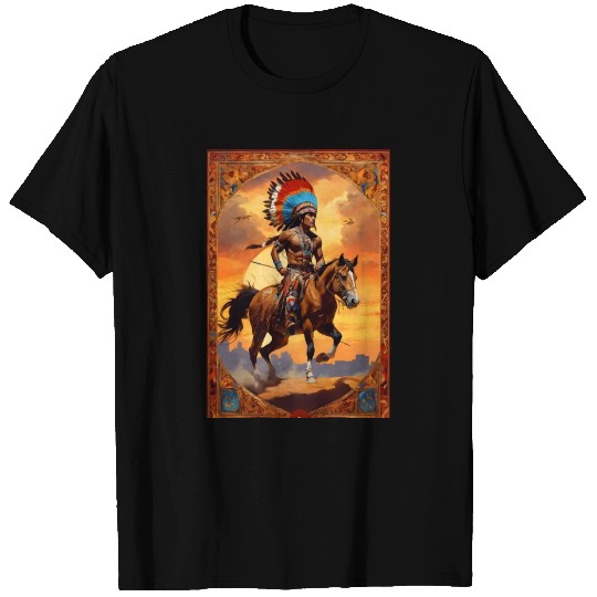 native american indian rebel in a raid T Shirts