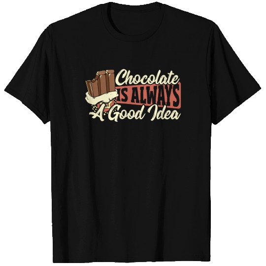 Dark Chocolate Junk Food Sweets Addiction T Shirts