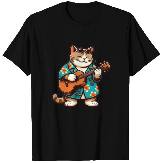 Tropical Cat Tunes T Shirts