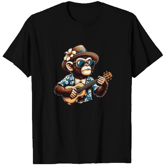 Aloha Monkey Tunes T Shirts