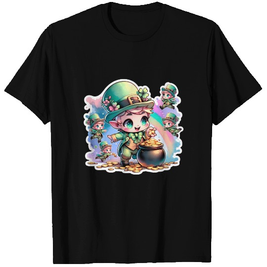 Saint Patrick's Day Chibi Leprechauns T Shirts