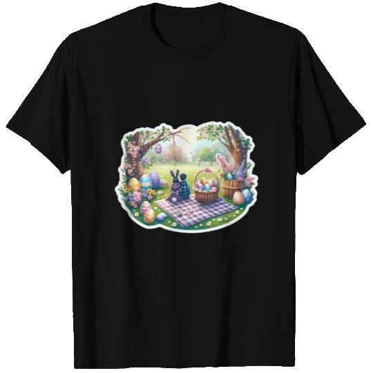 Couple In Love On An Easter Picnic T Shirts