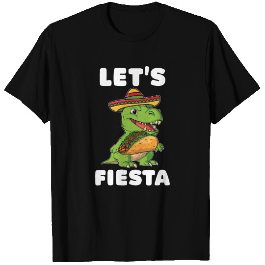 Let's Fiesta Cinco De Mayo Dinosaur Taco T-Rex Car T Shirts