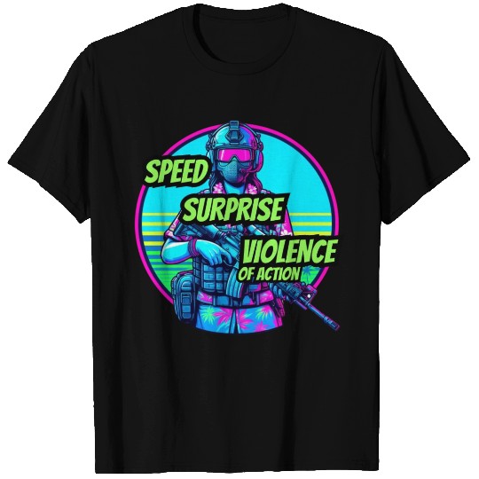 SPEED SURPRISE VIOLENCE OF ACTION T Shirts