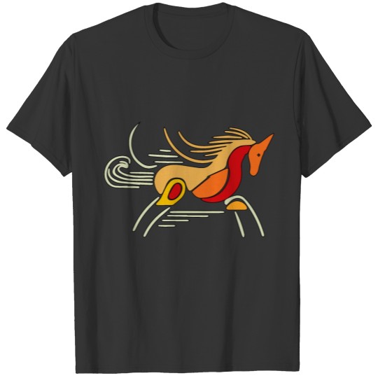 Abstract Equine Elegance: A Wild and Modern Horse T Shirts