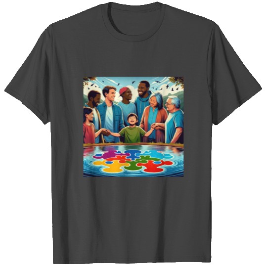 Autism Awareness Reflections Spectrum of Strength T Shirts