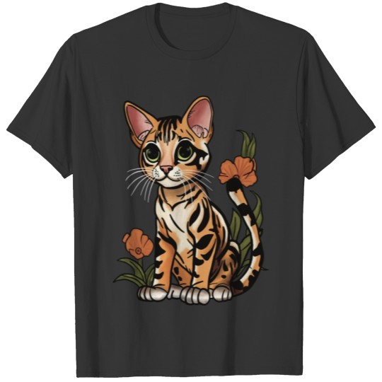 Bengal Cat Portrait - Crazy Cool Kids T Shirts Design