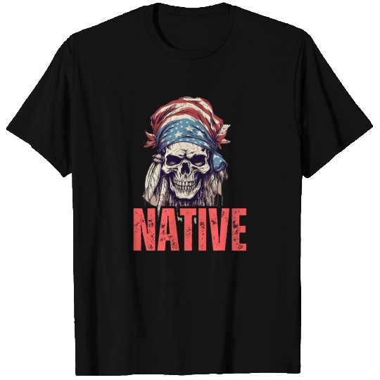 Native American Headpiece Native American Skull T Shirts