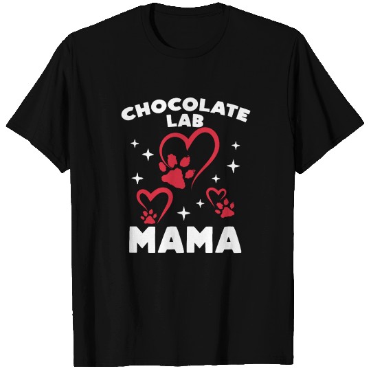 Dog Mom CHOCOLATE LAB MOM Labrador Owners T Shirts