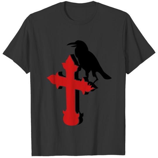 CROSS CROW GOTHIC 3D T Shirts