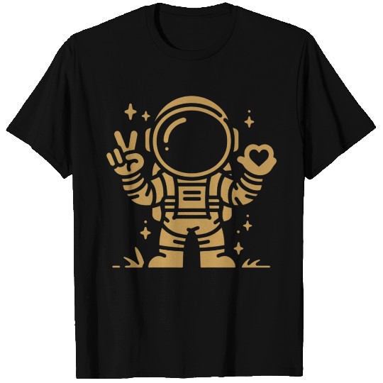 Brown Astronaut is sending love T Shirts