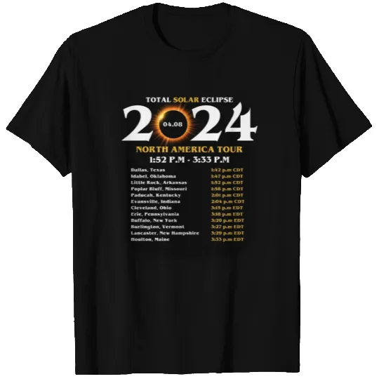 Total Solar Eclipse Totality April 8 2024 North T Shirts
