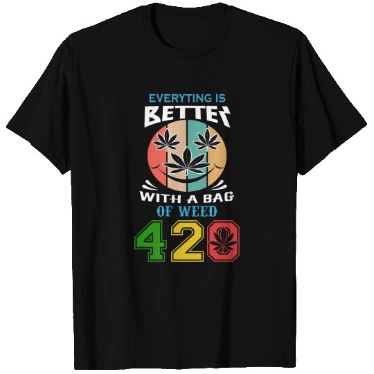 Comic 420 Better Herb Weed Marijuana Design T Shirts