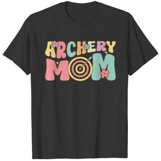 Archery Mom Groovy Female Archer T Shirts